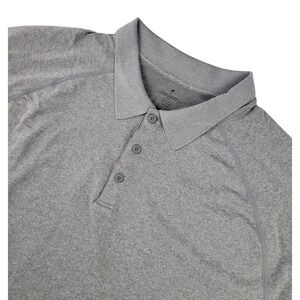 Fabletics Training Day Polo Men's XL Gray Performance Athletic Stretch Shirt‎